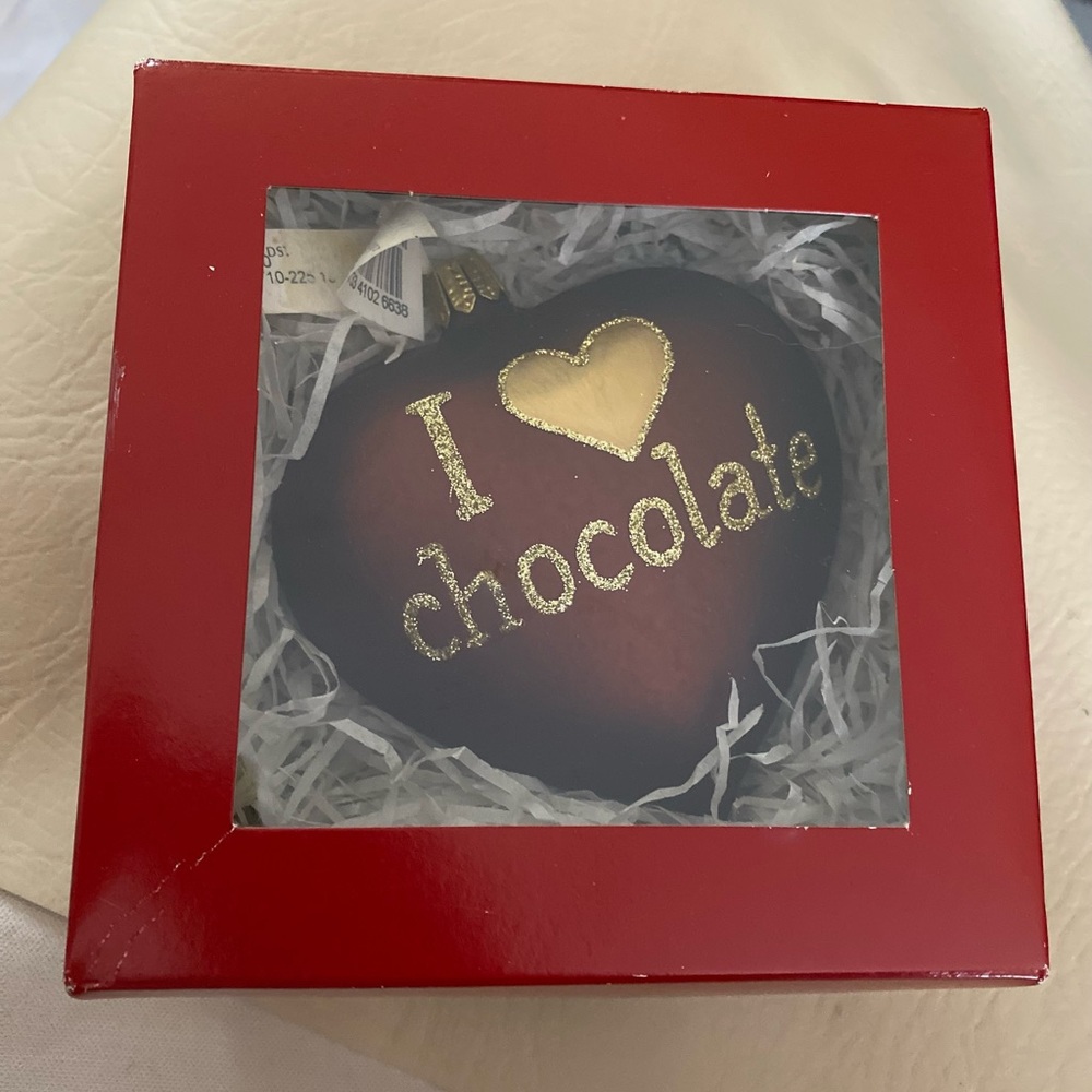 New in box Nordstrom’s glass Christmas ornament